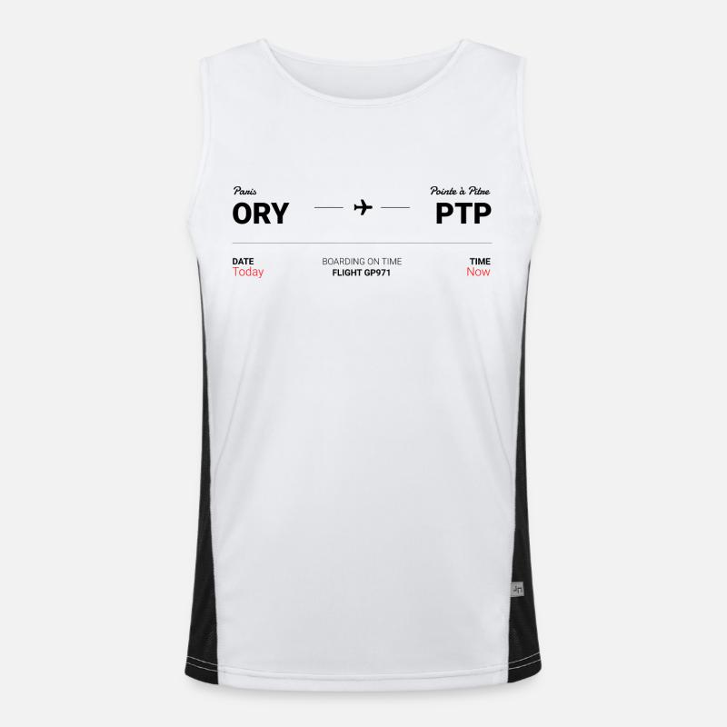 Paris - Pointe à Pitre Men's Functional Contrast Tank Top 