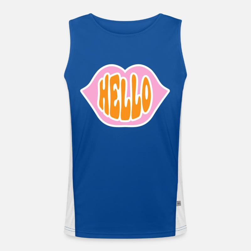 Hello Summer Funktionelles Kontrast-Tank Top für Männer 