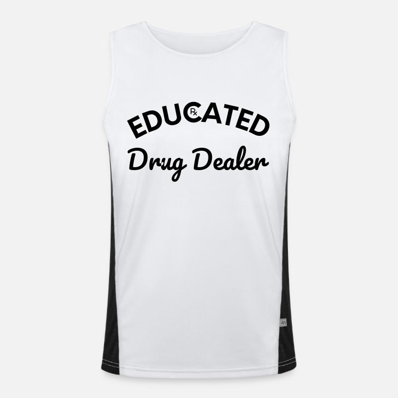 TRAFIQUANT DE DROGUE INSTRUIT Débardeur respirant contrasté Homme 