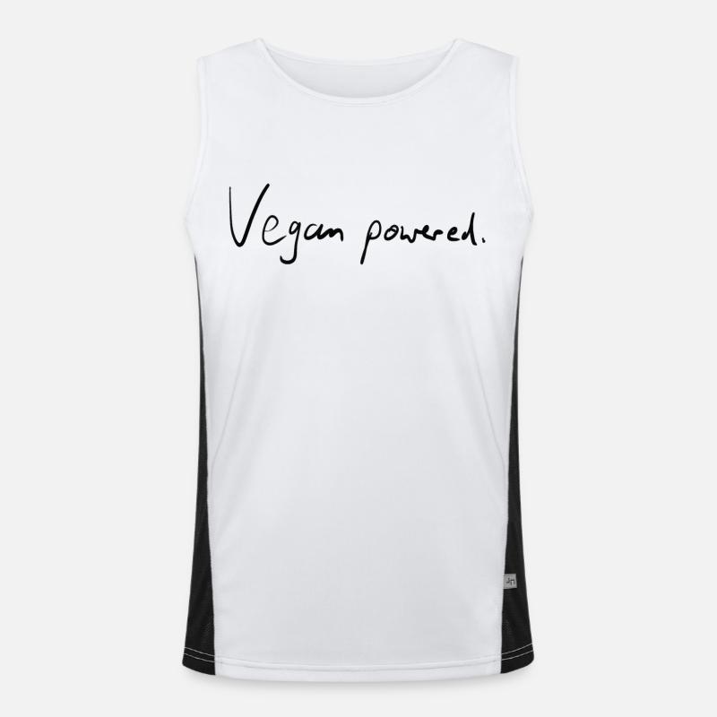 Végétalien alimenté. Débardeur respirant contrasté Homme 