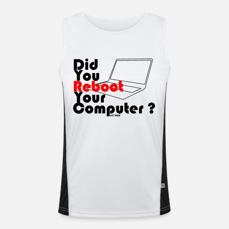 Did you reboot your computer? IT TECH Débardeur respirant contrasté Homme 