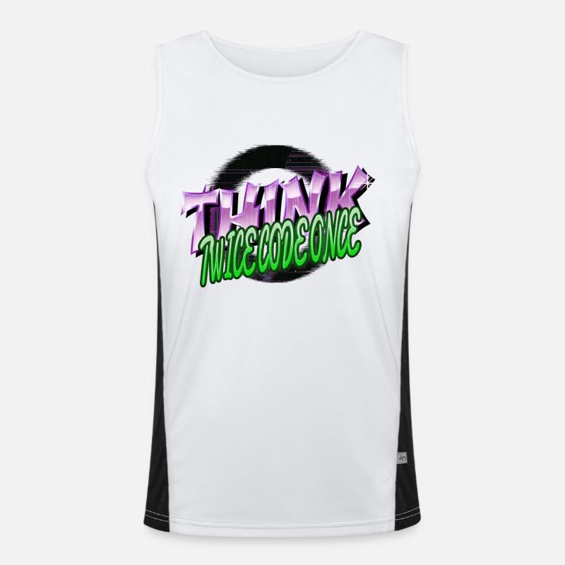 citation de déclaration du développeur frontend Débardeur respirant contrasté Homme 