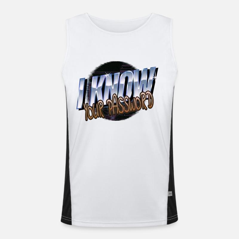 gamer analyst gift hacking coder bday fun Funktionelles Kontrast-Tank Top für Männer 