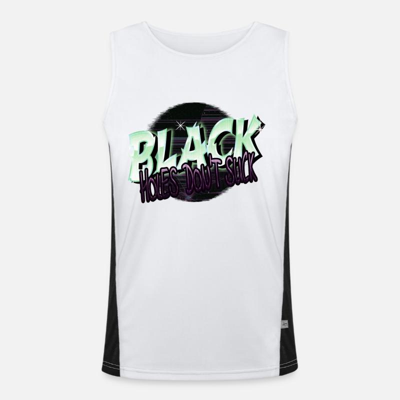 earth physics telescope cool jokes present idea Funktionelles Kontrast-Tank Top für Männer 