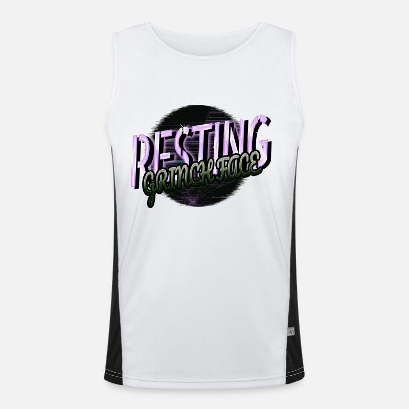 Bodybuilder Christmas Birthday Present Idea Men's Functional Contrast Tank Top 