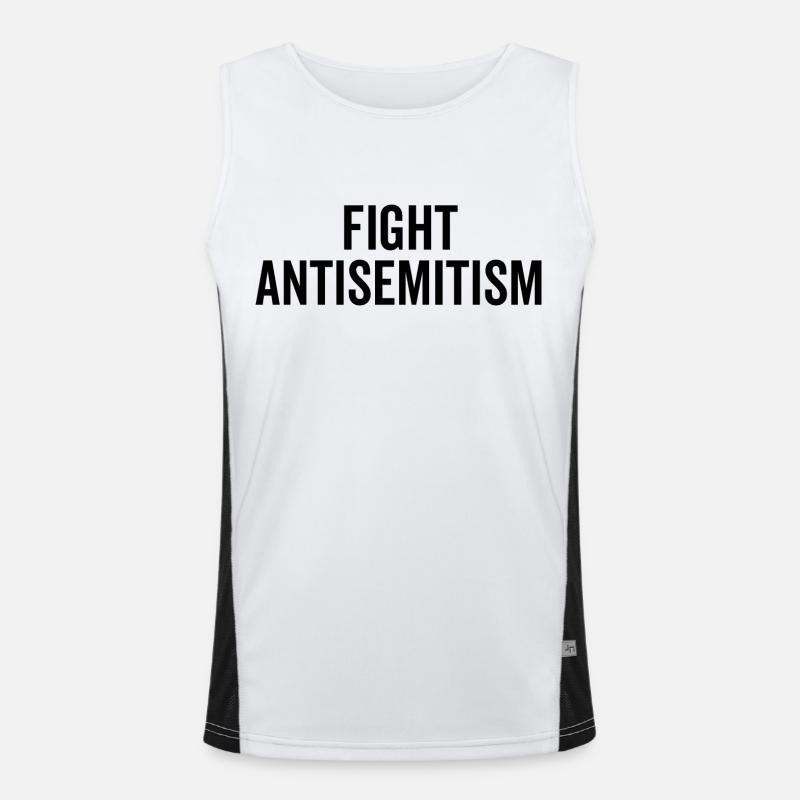 Fight Antisemitism Men's Functional Contrast Tank Top 
