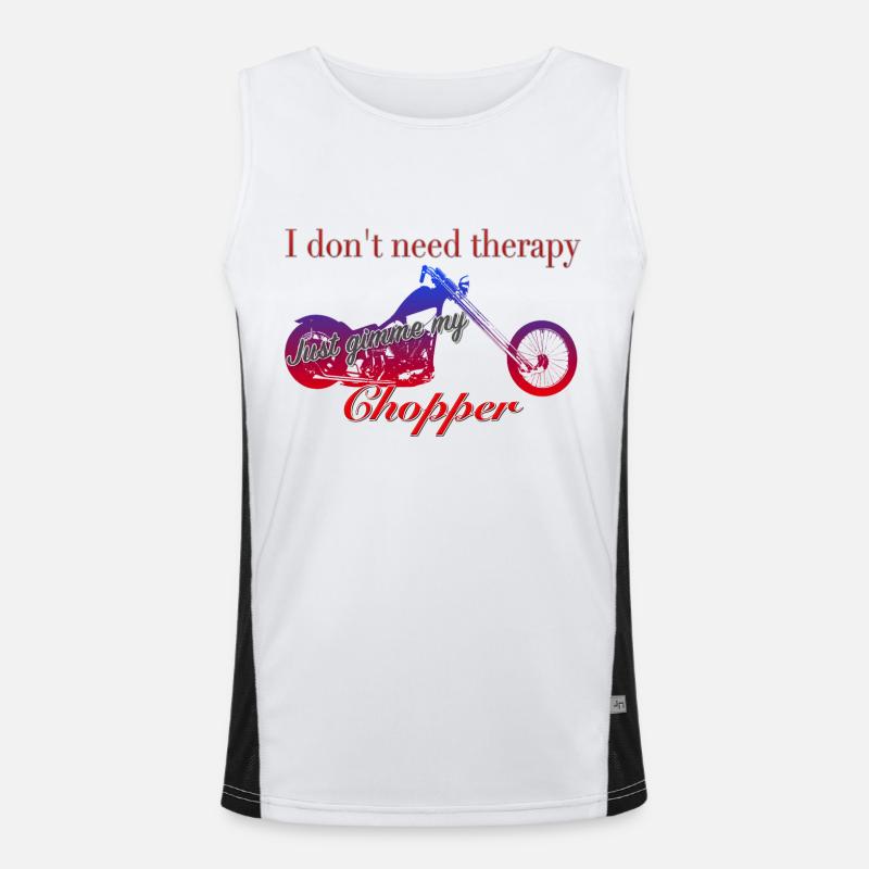 Eigentherapie Chopper Funktionelles Kontrast-Tank Top für Männer 