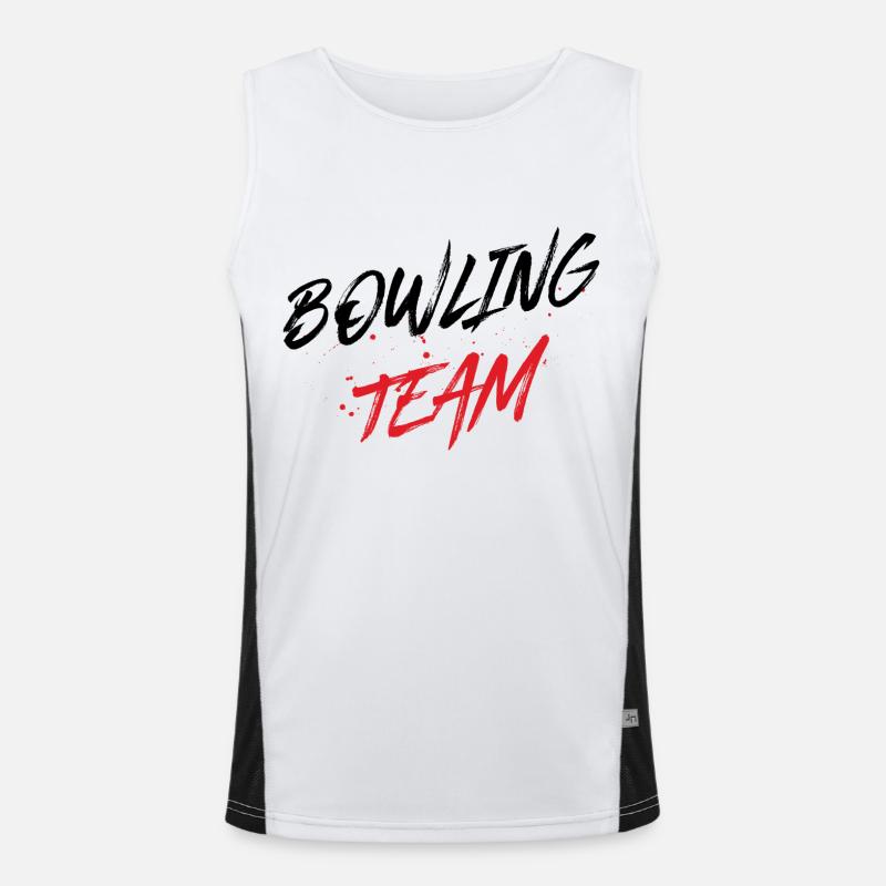 Équipe de bowling Débardeur respirant contrasté Homme 