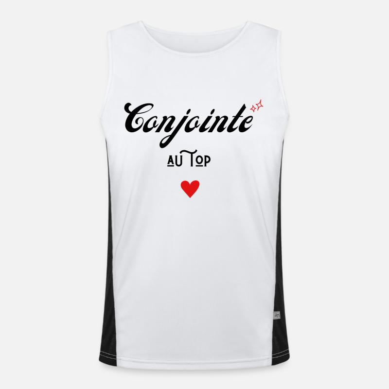 conjointe au top idée cadeau Débardeur respirant contrasté Homme 
