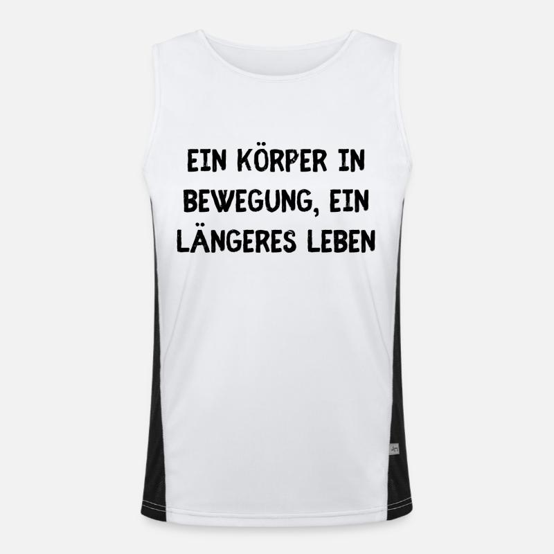 Körper Bewegung Funktionelles Kontrast-Tank Top für Männer 
