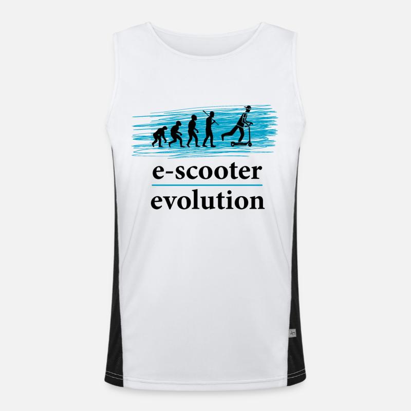 E-Scooter E-Roller Scooter Débardeur respirant contrasté Homme 