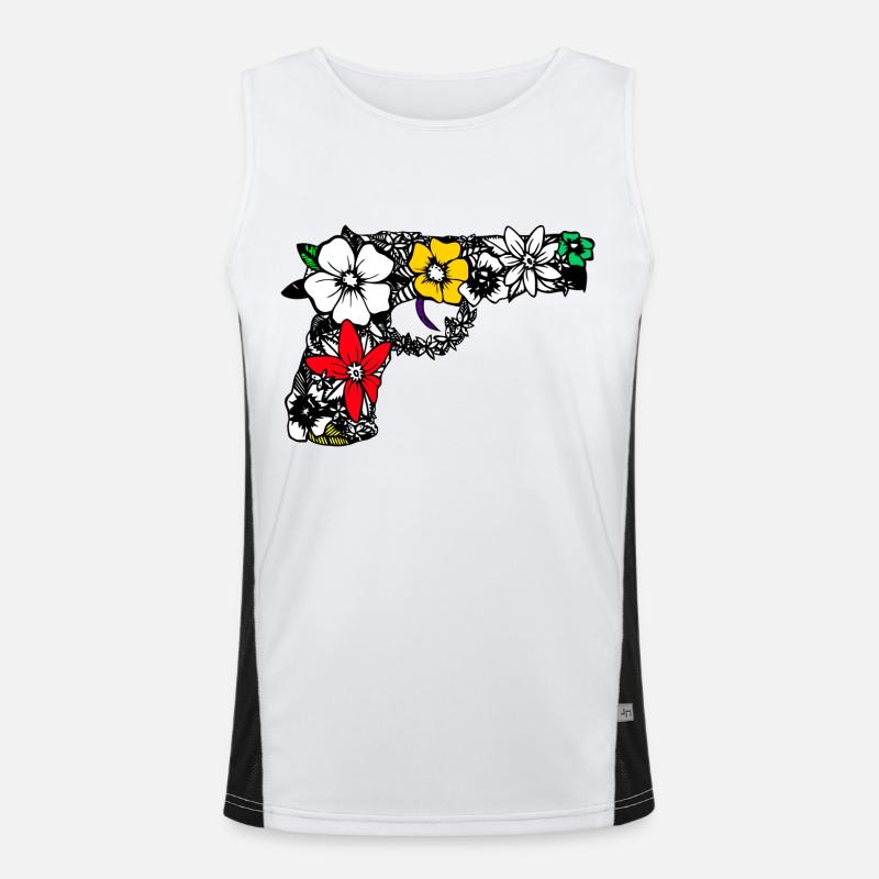 Waffe Funktionelles Kontrast-Tank Top für Männer 