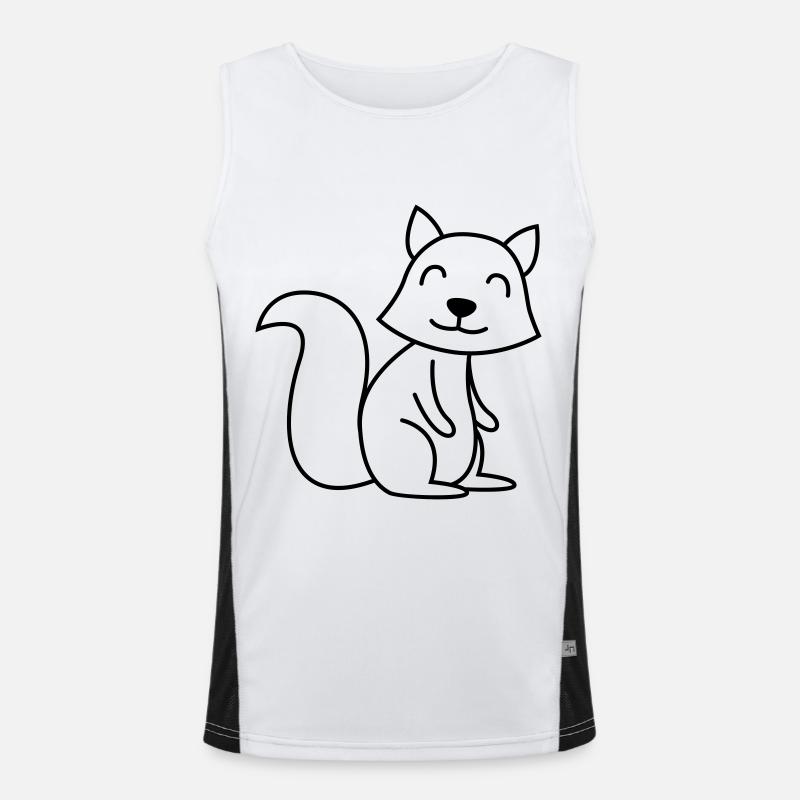 Stinker Comic Animal Men's Functional Contrast Tank Top 