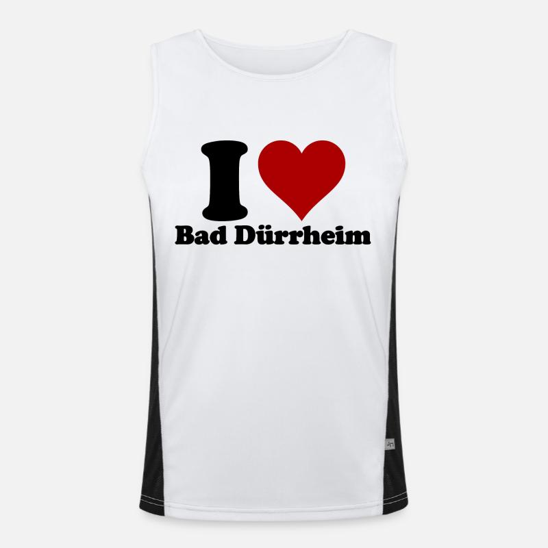 J’aime Bad Dürrheim Débardeur respirant contrasté Homme 