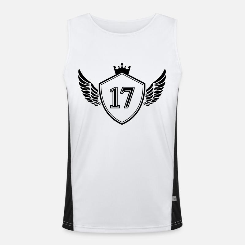 wappen 17 Funktionelles Kontrast-Tank Top für Männer 