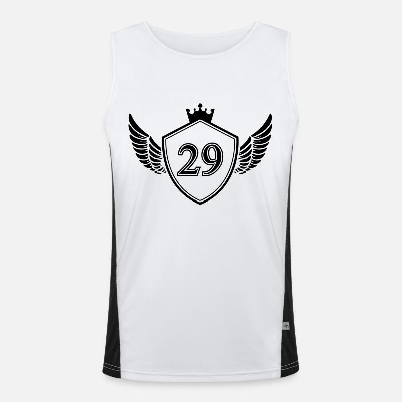 wappen 29 Funktionelles Kontrast-Tank Top für Männer 