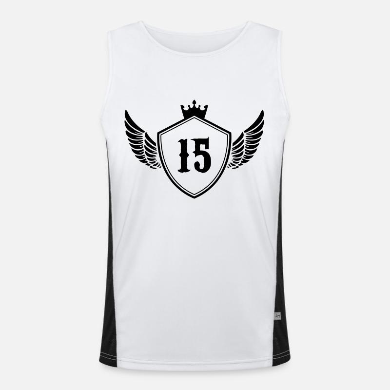 wappen 15 Funktionelles Kontrast-Tank Top für Männer 