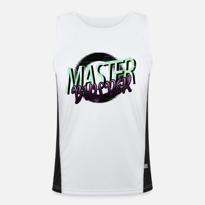 christmas vacation robotics tshirt computer Funktionelles Kontrast-Tank Top für Männer 