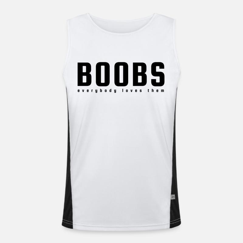 Boobs Men's Functional Contrast Tank Top 