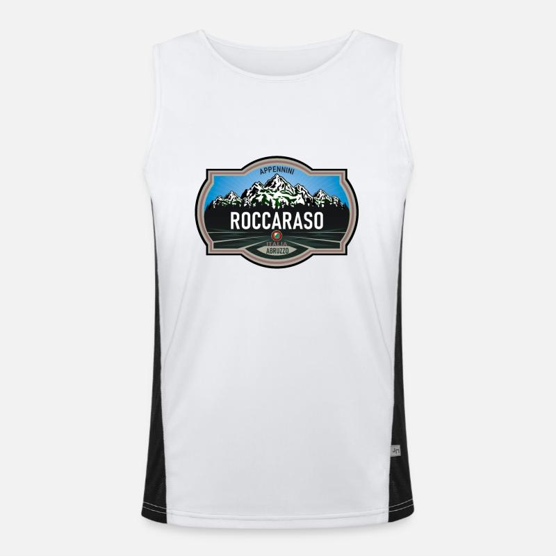 Roccaraso Abruzzo Funktionelles Kontrast-Tank Top für Männer 