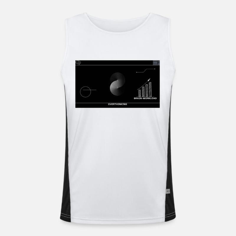 Utilisation du cerveau Débardeur respirant contrasté Homme 