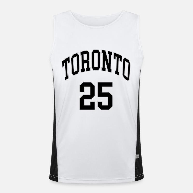 Toronto 25 - Men's Functional Contrast Tank Top  - white/black