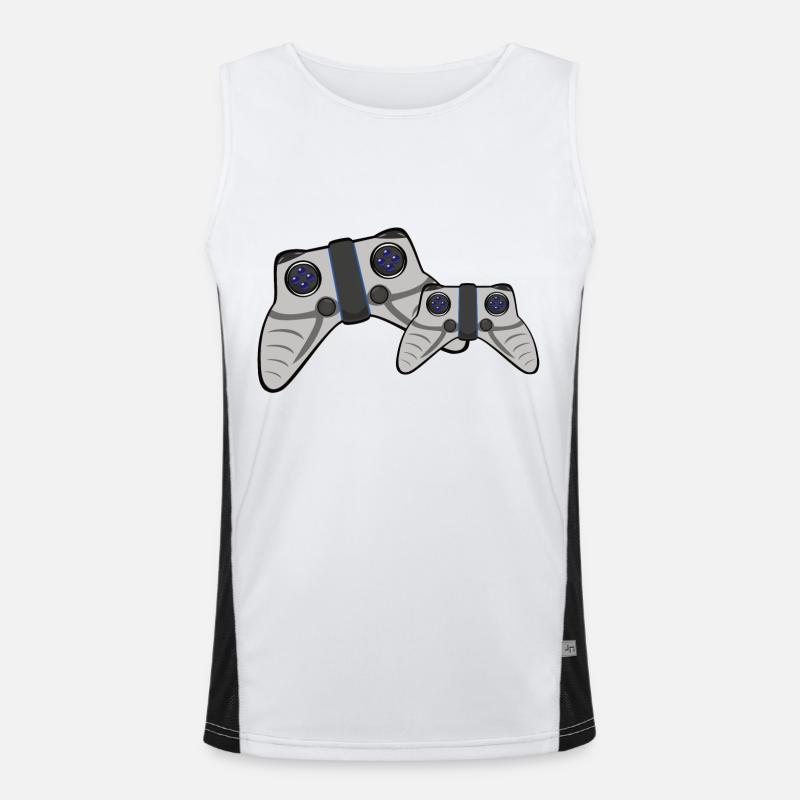 Gaming Controller für Konsolen Funktionelles Kontrast-Tank Top für Männer 