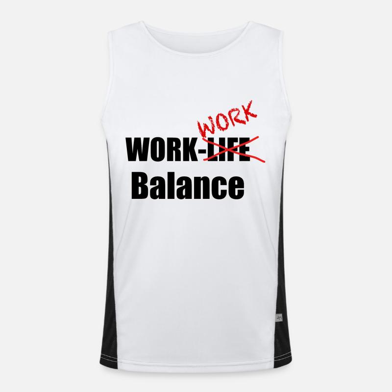 Work-Work-Balance Funktionelles Kontrast-Tank Top für Männer 