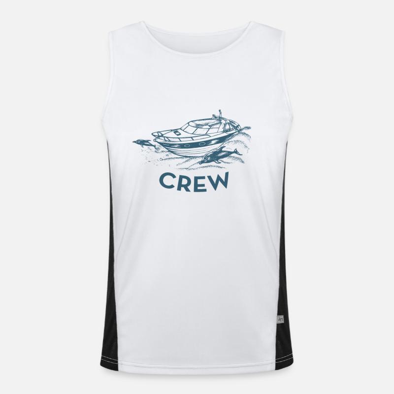 Motorboat Crew Men's Functional Contrast Tank Top 
