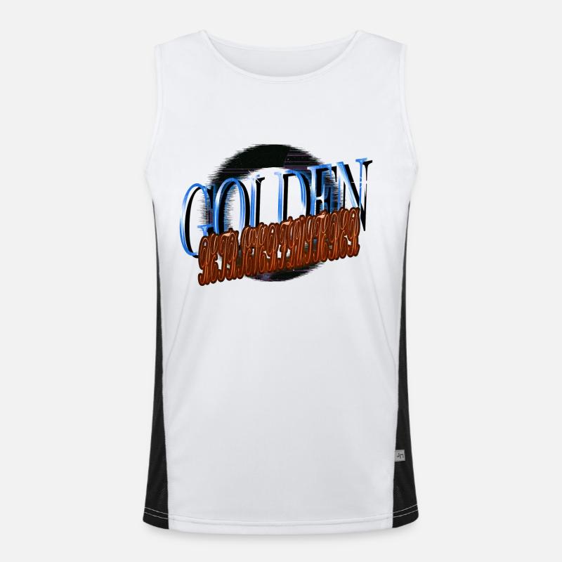 Statement Bach Dog Paw Bday Bull Terrier Men's Functional Contrast Tank Top 