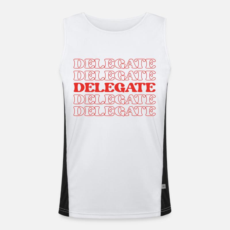 Delegate Representative Deputy Spokesperson Men's Functional Contrast Tank Top 