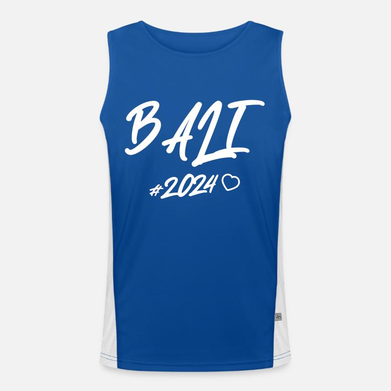 Bali 2024 Heart Men's Functional Contrast Tank Top 