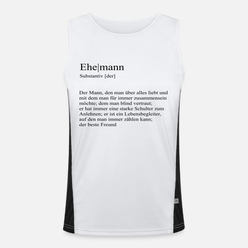 Ehemann Definition bester Freund Funktionelles Kontrast-Tank Top für Männer 