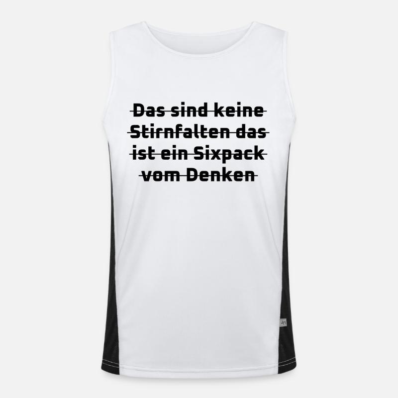 witzige sprüche Funktionelles Kontrast-Tank Top für Männer 