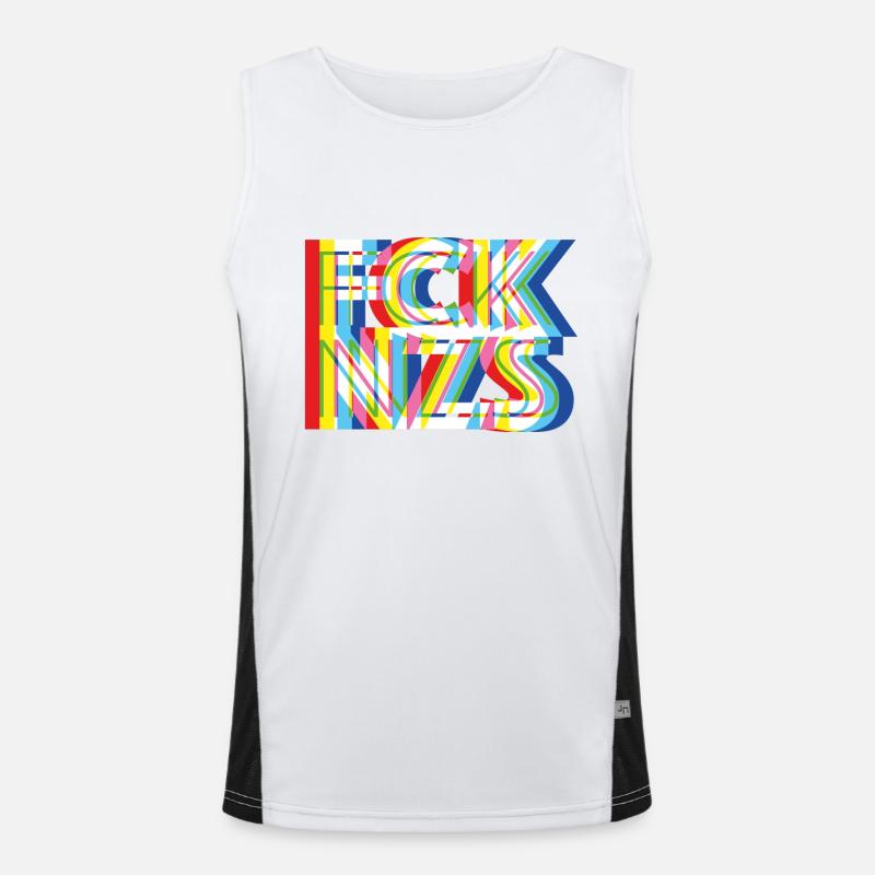 FCK NZS Funktionelles Kontrast-Tank Top für Männer 
