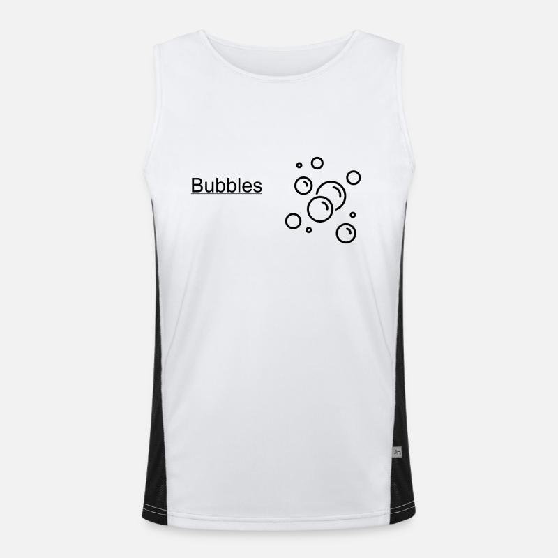 BUBBLES blässchen Funktionelles Kontrast-Tank Top für Männer 