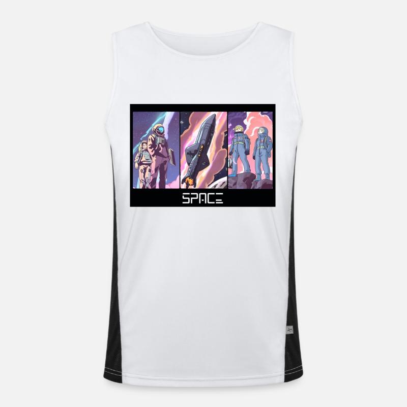 SPACE Men's Functional Contrast Tank Top 