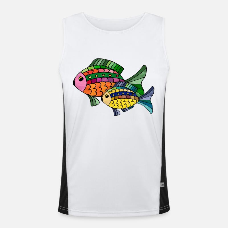 Poisson Débardeur respirant contrasté Homme 