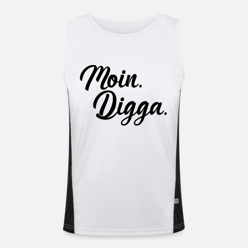 Moin Digga Men's Functional Contrast Tank Top 