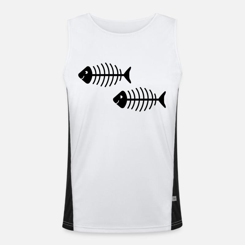 fischgrete 2 Funktionelles Kontrast-Tank Top für Männer 