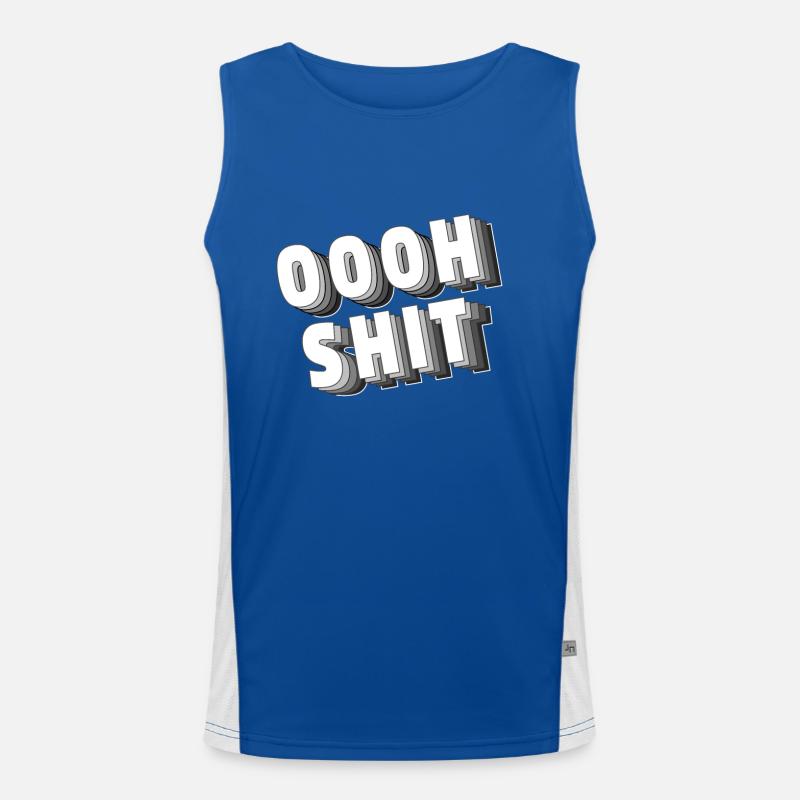 Oooh Shit Men's Functional Contrast Tank Top 