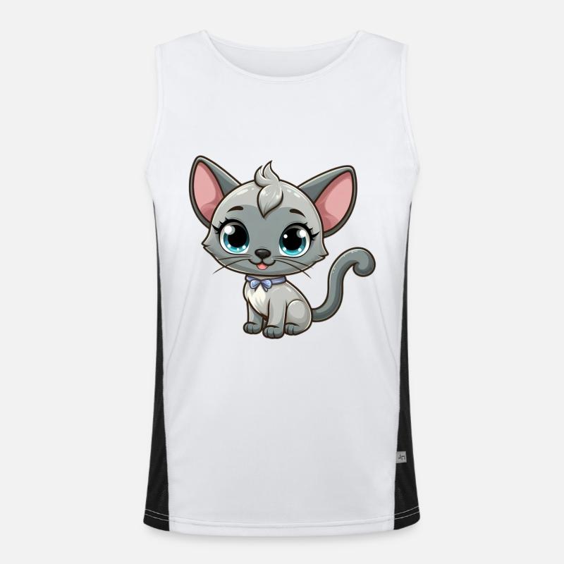 Siamesisch 15 Funktionelles Kontrast-Tank Top für Männer 