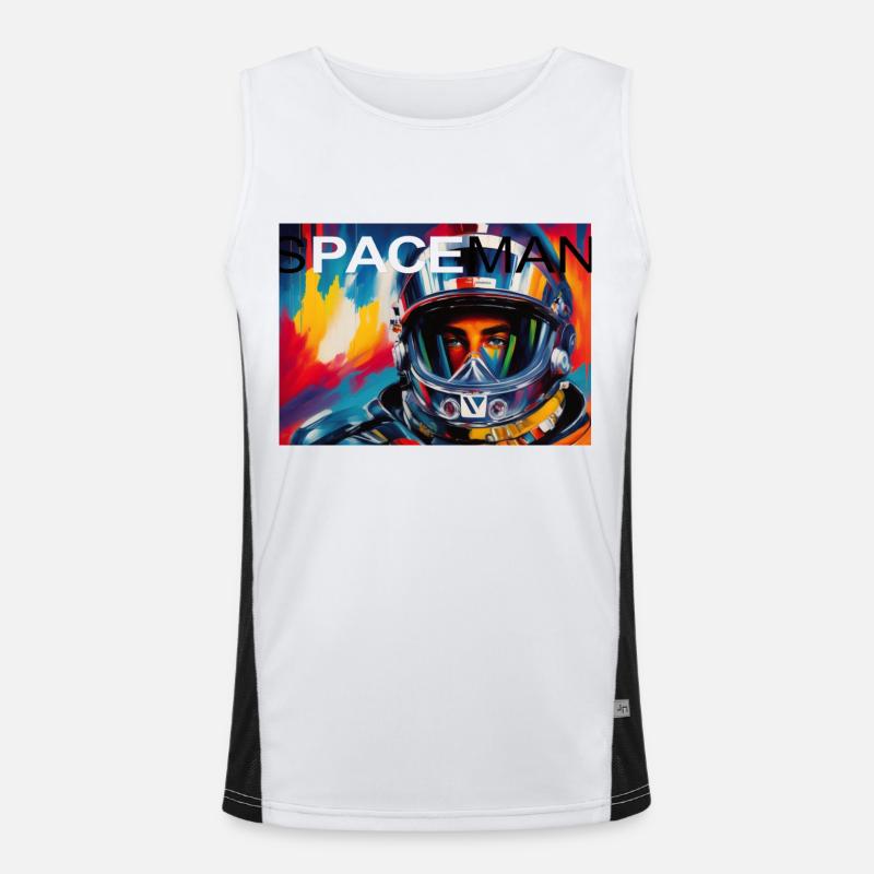 Spaceman b4 600DPI Funktionelles Kontrast-Tank Top für Männer 