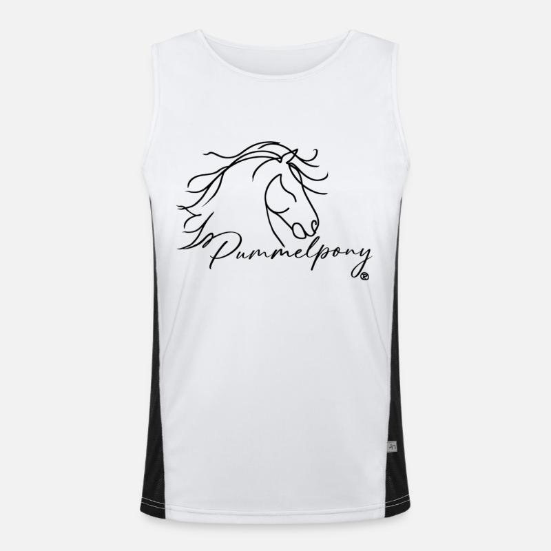 Pummelpony Funktionelles Kontrast-Tank Top für Männer 