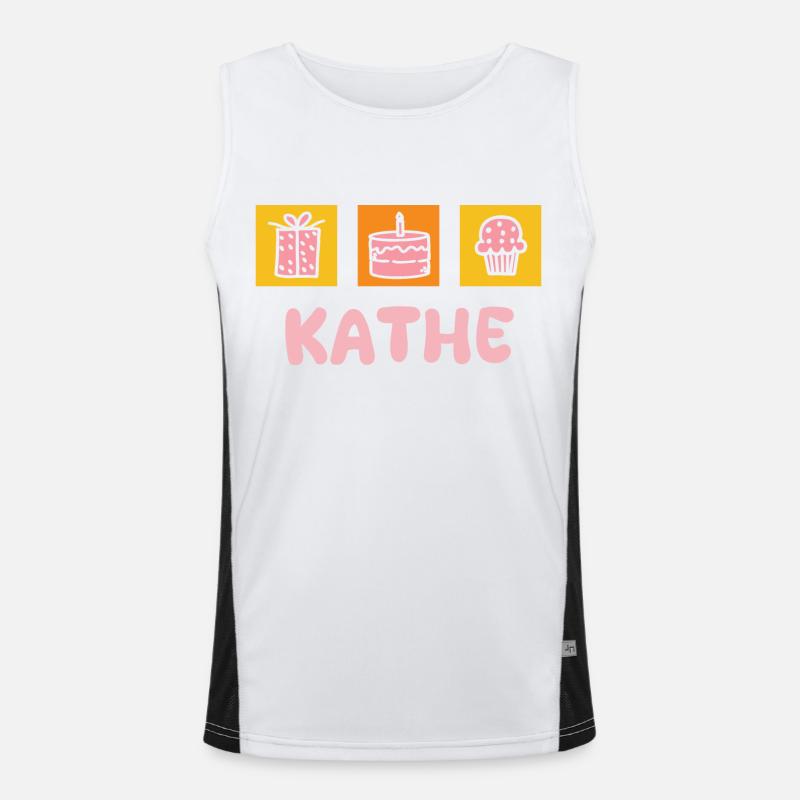 First name Käthe Men's Functional Contrast Tank Top 