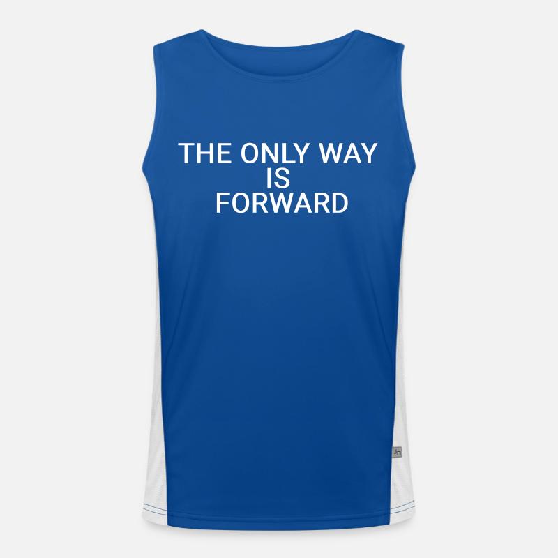 The only way is forward Men's Functional Contrast Tank Top 