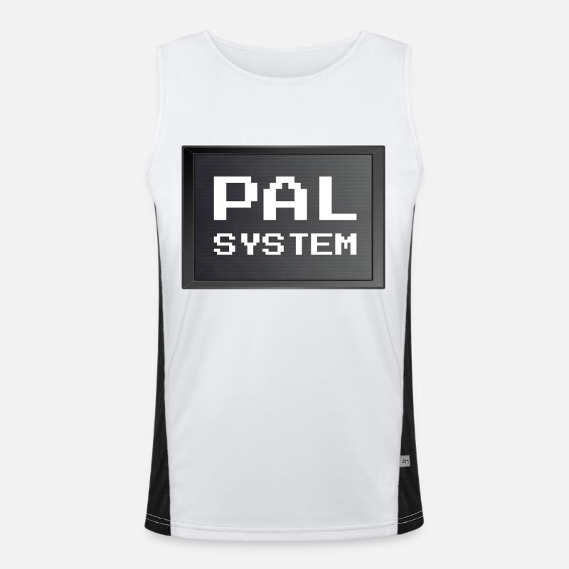 Retrogaming - PAL system Men's Functional Contrast Tank Top 