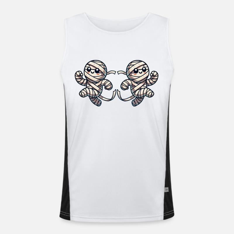 mumie comic 2 Funktionelles Kontrast-Tank Top für Männer 