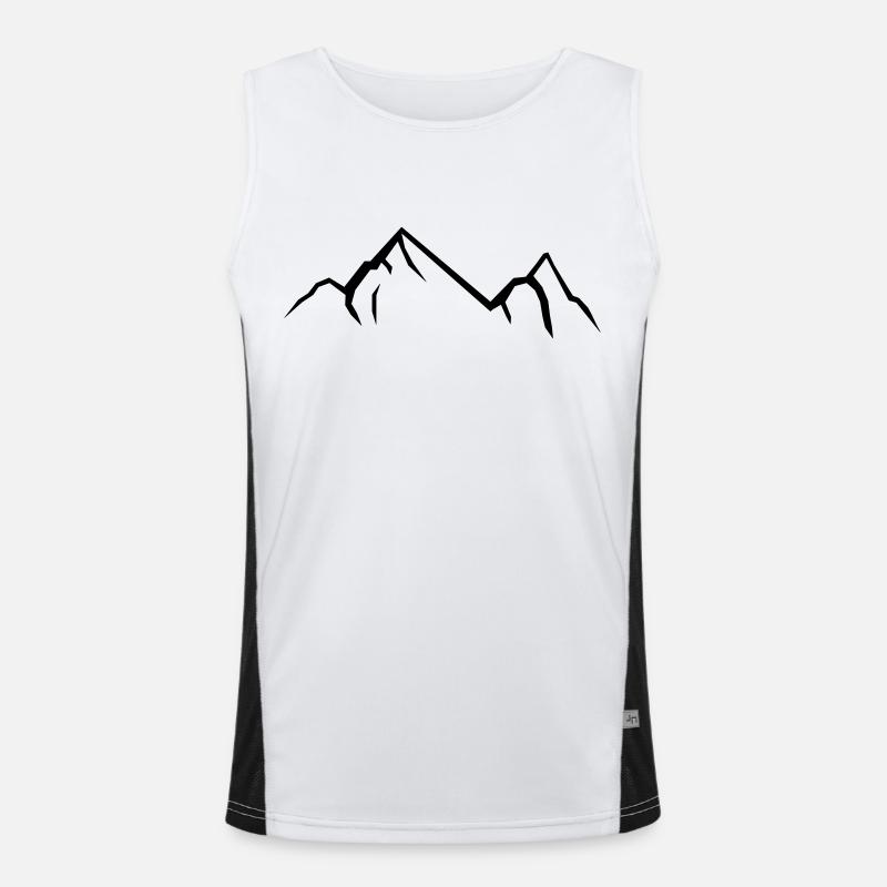 berge Funktionelles Kontrast-Tank Top für Männer 