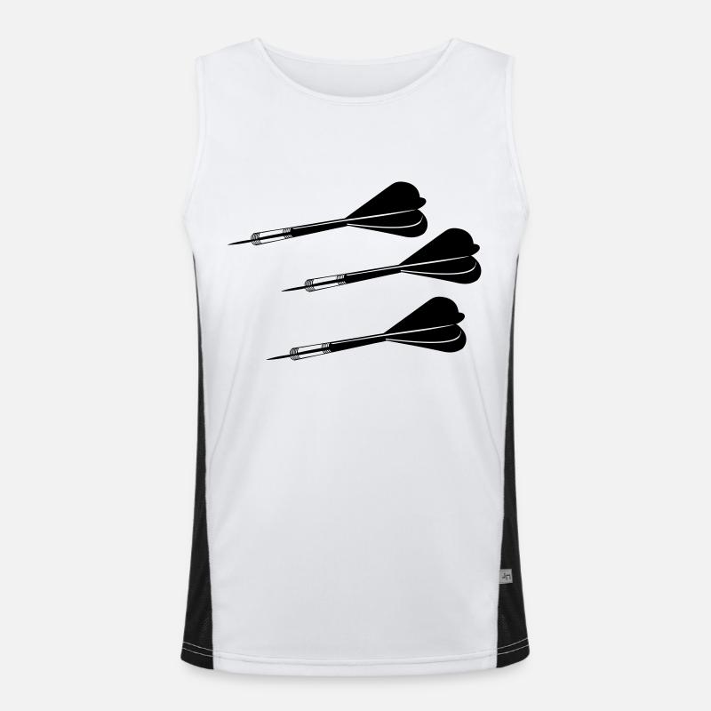 dartpfeile Funktionelles Kontrast-Tank Top für Männer 